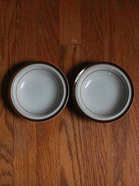 Vintage Pair of MSI Japan "Brown Monterrey" Stoneware Bowls